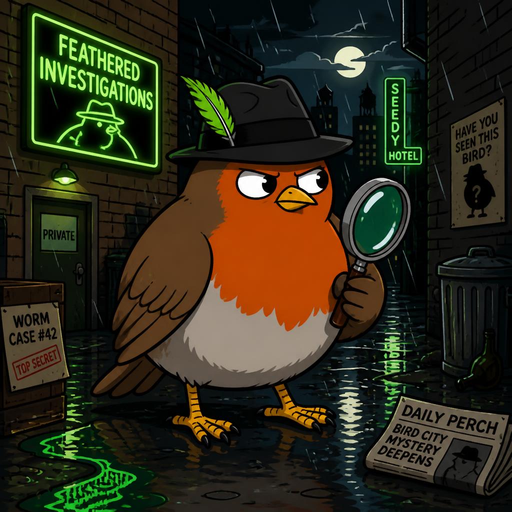 Robin as a noir detective